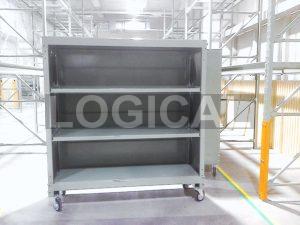 キャスター付中量ラック設置